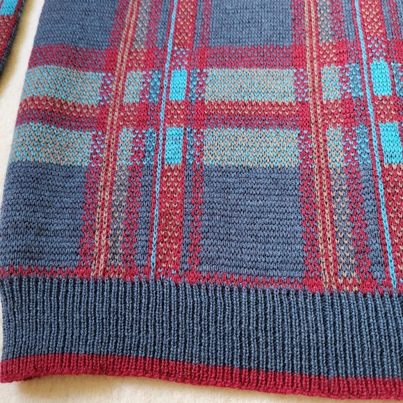 Vintage Pendleton Wool Cardigan Sweater Men's Size Medium Red Plaid - Picture 12 of 14